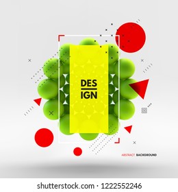 Sphere. 3d vector template. Abstract illustration. Idea concept for science, technology, web design and network.