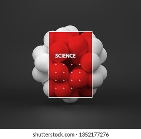 Sphere. 3d vector template. Abstract illustration. Idea concept for science, technology, web design and network.