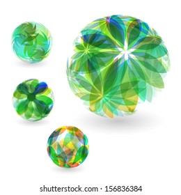 Sphere. Abstract vector illustration. 
