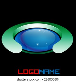 Sphere Abstract Vector Logo Design Template. Business Technology Circle Icon . New Ecology Creative Idea .