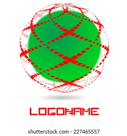 Sphere Abstract Vector Logo Design Template.