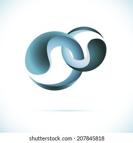 Sphere AbstTechnology circle icon. Sci-fi hitech futuristic style creative concept. 