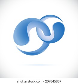 Sphere AbstTechnology circle icon. Sci-fi hitech futuristic style creative concept. 