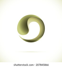 Sphere AbstTechnology circle icon. Sci-fi hitech futuristic style creative concept. 