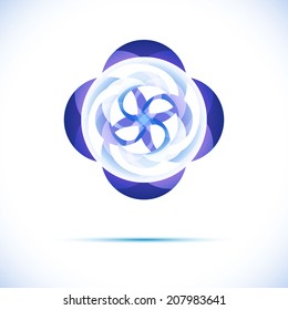 Sphere AbstTechnology circle icon. Sci-fi hitech futuristic style creative concept. 