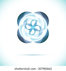 Sphere AbstTechnology circle icon. Sci-fi hitech futuristic style creative concept. 