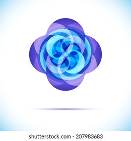 Sphere AbstTechnology circle icon. Sci-fi hitech futuristic style creative concept. 