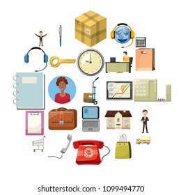 Sphere of activity icons set. Outline set of 25 sphere of activity vector icons for web isolated on white background