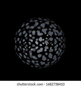 Sphere art design vector pattern 3 d effect