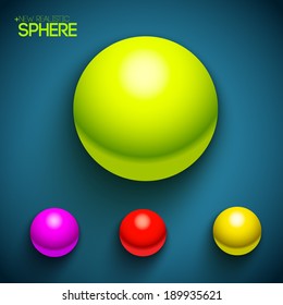 Sphere art icon. Sphere classic background. Sphere illustration concept. 