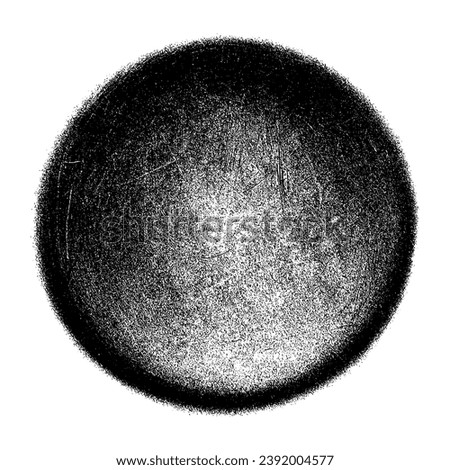 Sphere ball texture grunge circle round abstract vector illustration design element graphic shape isolated white background black rough distressed vintage