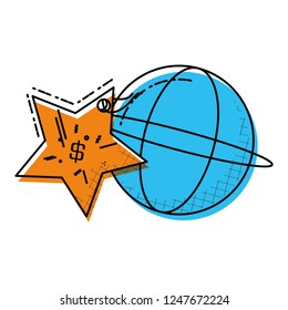 sphere browser with commercial tag hanging