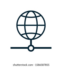 sphere browser globe isolated icon vector illustration design