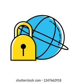 sphere browser with padlock secure