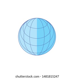 sphere browser technology isolated icon