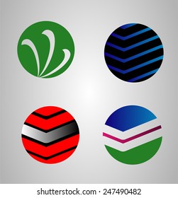 Sphere Circle abstract round logo design. Corporate Business Technology creative 