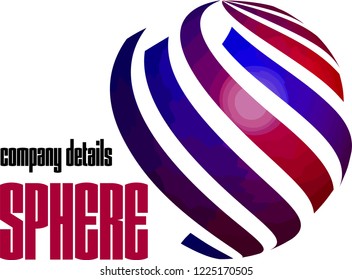 Sphere, Circle, Line, World, Newspaper, logo, vector, company, concept, earth