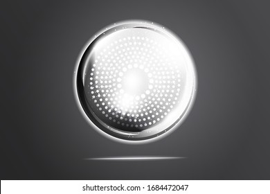sphere of collagen vitamin technology vector illustration