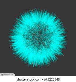 Sphere with connected lines and dots. Glowing grid. Connection structure. Wireframe vector illustration.
