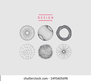 Sphere with connected lines and dots. Wireframe illustration. Abstract 3d grid design. Technology style.