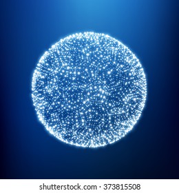 The Sphere Consisting of Points. Global Digital Connections. Abstract Globe Grid. Wireframe Sphere Illustration. Abstract 3D Grid Design. A Glowing Grid. 3D Technology Style. Networks - Globe Design.