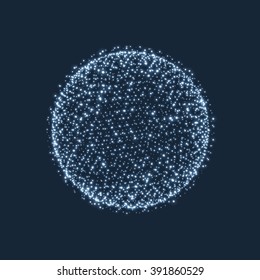 The Sphere Consisting of Points. Global Digital Connections. Abstract Globe Grid. Wireframe Sphere Illustration. Abstract 3D Grid Design. A Glowing Grid. 3D Technology Style. Networks - Globe Design.