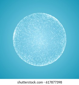 The Sphere Consisting of Points. Global Digital Connections. Abstract Globe Grid. Wireframe Sphere Illustration. Abstract 3D Grid Design. A Glowing Grid. 3D Technology Style. Networks - Globe Design.
