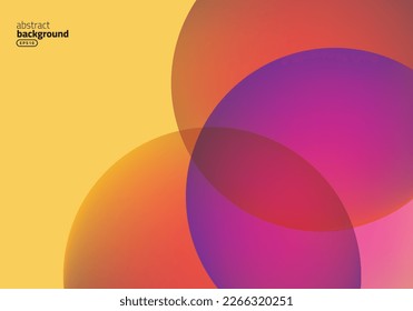 sphere with contrast effect gradient orange and violet technology science theme modern art background use for advertisment poster website banner landing page product package design vector eps.