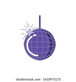 Sphere design, Disco party dance music sound nightlife nightclub entertainment and club theme Vector illustration