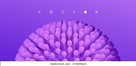 Sphere. Element for design. 3d vector illustration for science, education or medicine. 