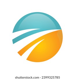 sphere finance business vector logo