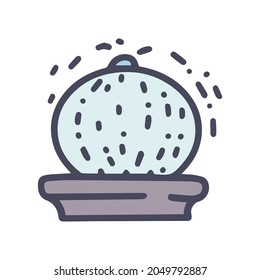 sphere fountain color vector doodle simple icon