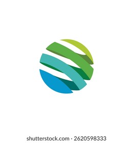 Sphere globe logo design vector template