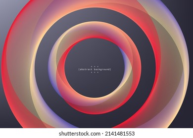 sphere in gradient red goldand violet background modern art in blue and ocen blue can be use for product advertisement and label template notebook cover technology package and presentation vector eps.