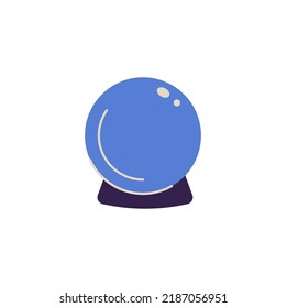 Sphere for Halloween greeting card and poster, party sign. Concept illustration with Sign and symbol. Flat design cartoon element. Vector illustration.