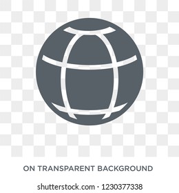 Sphere icon. Sphere design concept from Geometry collection. Simple element vector illustration on transparent background.