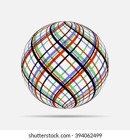 Sphere icon design. Decorative ball.