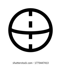 sphere icon or logo isolated sign symbol vector illustration - high quality black style vector icons
