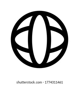 sphere icon or logo isolated sign symbol vector illustration - high quality black style vector icons

