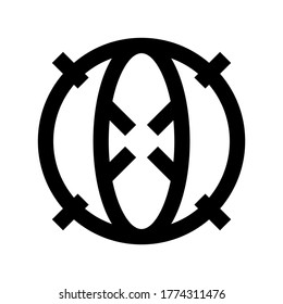 sphere icon or logo isolated sign symbol vector illustration - high quality black style vector icons
