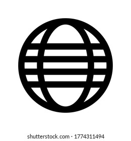 icono de esfera o logotipo símbolo de signo aislado ilustración vectorial - iconos vectoriales de estilo negro de alta calidad
