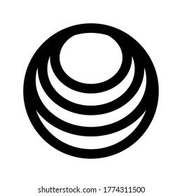 icono de esfera o logotipo símbolo de signo aislado ilustración vectorial - iconos vectoriales de estilo negro de alta calidad
