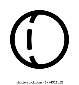 icono de esfera o logotipo símbolo de signo aislado ilustración vectorial - iconos vectoriales de estilo negro de alta calidad
