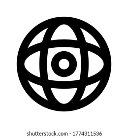 sphere icon or logo isolated sign symbol vector illustration - high quality black style vector icons
