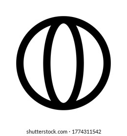 sphere icon or logo isolated sign symbol vector illustration - high quality black style vector icons
