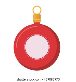 Sphere icon. Merry Christmas season and decoration theme. Colorful design. Vector illustration