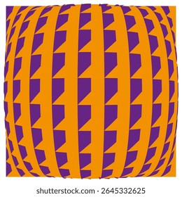 Sphere icon pattern. Purple orange design. Bold texture illustration. Vector globe symbol.