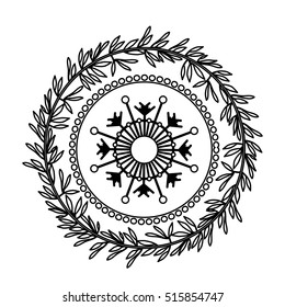 Sphere inside crown of Christmas season design