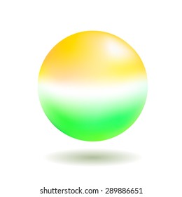 Sphere isolated on white background