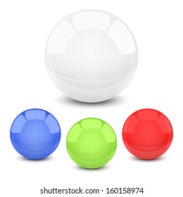 Sphere isolated. Vector
